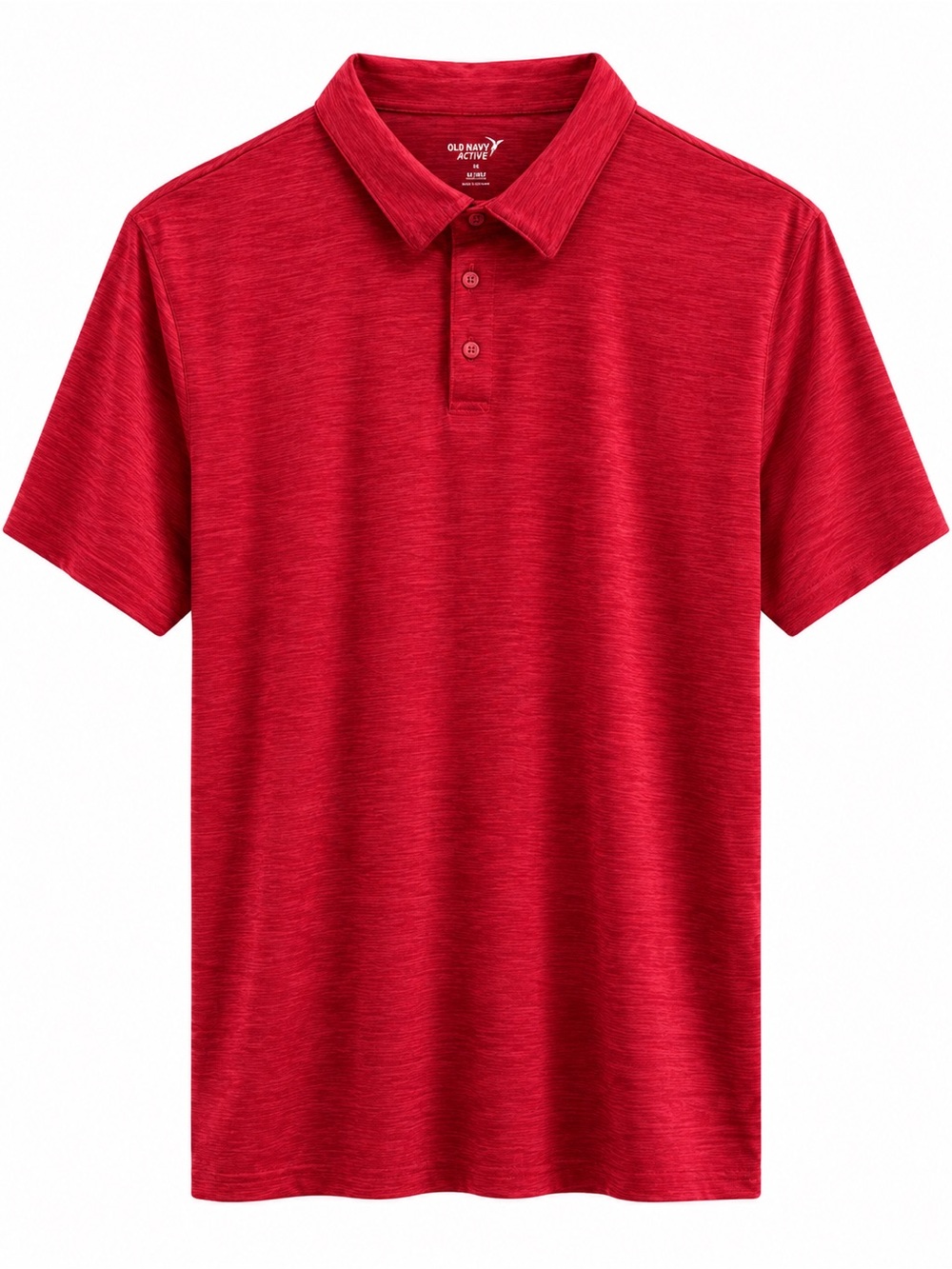 Old Navy Active Mens Red Go-Dry Polo Shirt XL Moisture-Wicking Lightweight Perfo